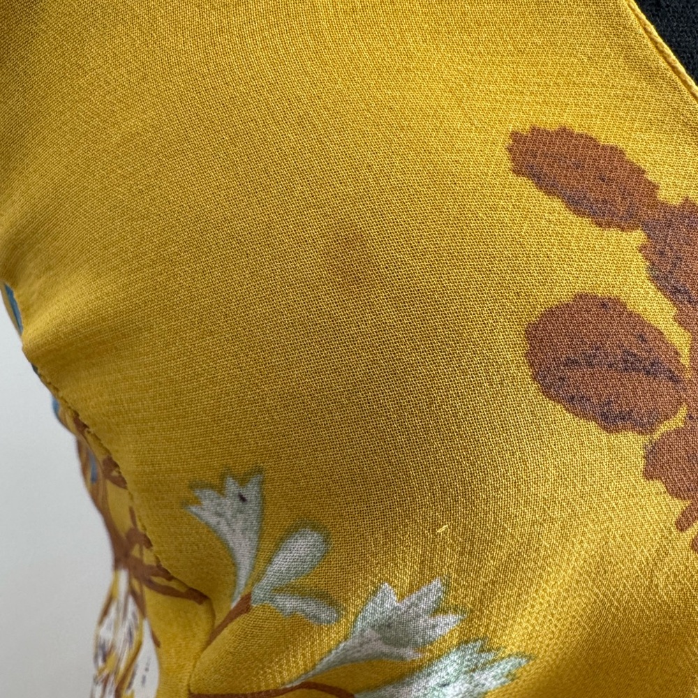 Yellow Floral Maxi Dress - Picture 7 of 7